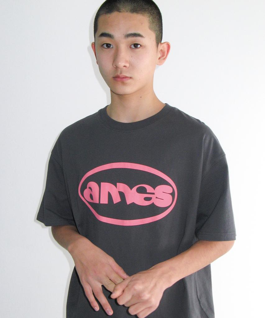 AMES-WORLDWIDE Ames Circle Logo Symbol Tee Charcoal