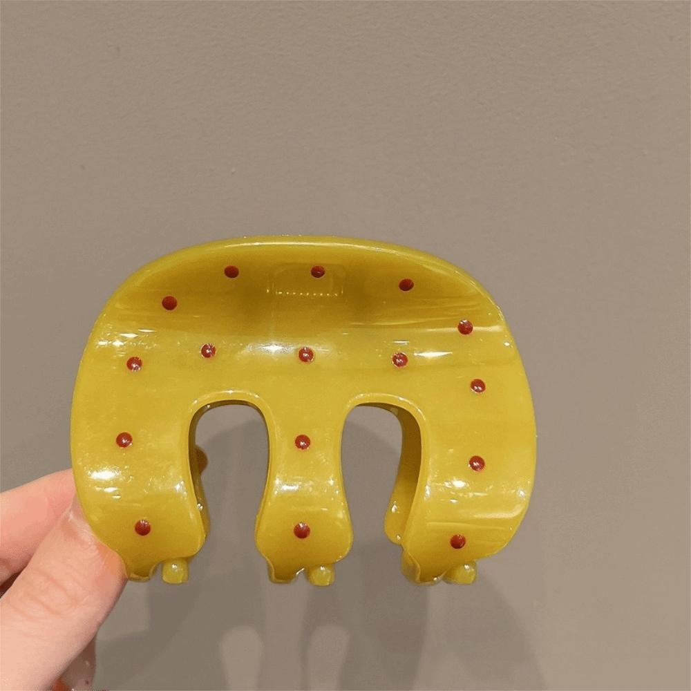 Large Size Hair Claw Polka Dot Hair Clip Fashion Hair Accessories  Hairdressing Show 2