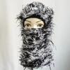 Single Hole Knitted Mask Party Funny Acrylic Yarn Balaclava Hat Outdoor Warm Head Cover