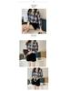 Retro Hong Kong Style Women's Plaid Long Sleeve Loose Shirt, 2022 Spring Korean Design Trend