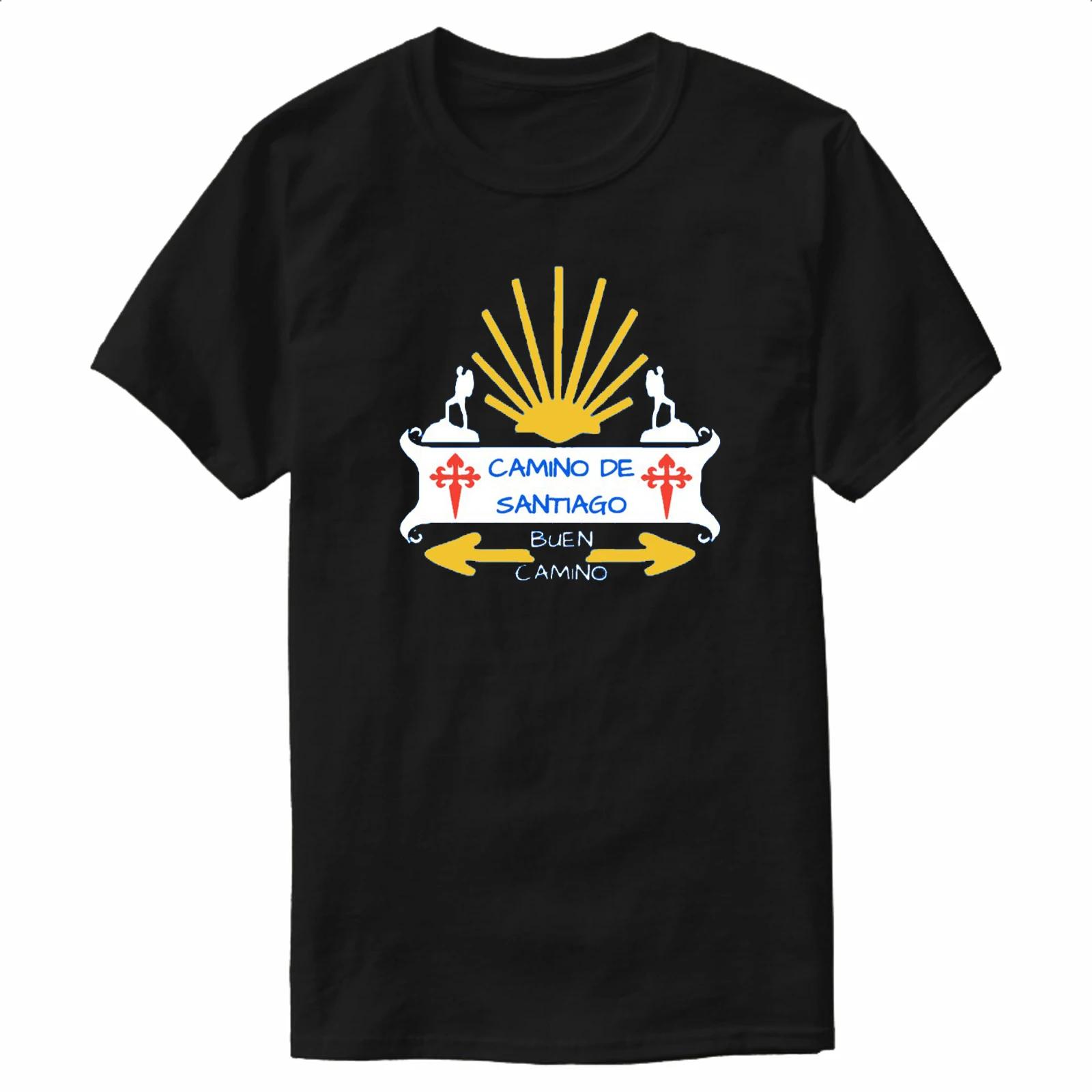 Novelty Camino De Santiago TShirt New 100 Cotton ONeck Summer Short Sleeve Casual Mens Tshirt Size S3XL S