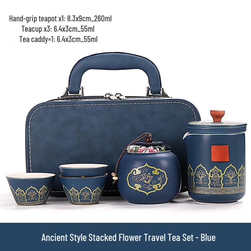 

Qianxing Coarse Pottery Travel Tea Set