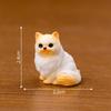 12PCS Simulation Resin Cats Model Figurine Safe Desktop Ornament Accessories For Creative Garden Landscape Display