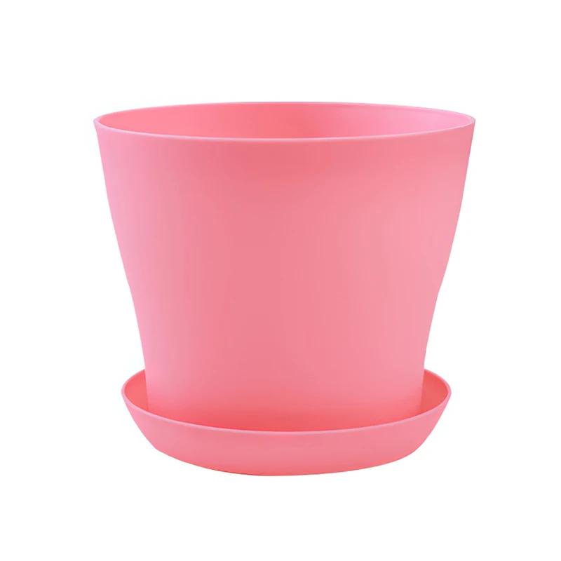 Flower Pot Round Planters Candy Color Succulents Plant Pot Office Desktop Balcony Home Garden Decoration Outdoor Potted 5 Sizes
