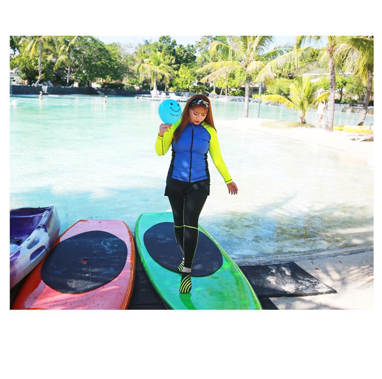 Women's Plus Size Two-Piece Quick Dry Snorkel & Diving Suit with Long Sleeves & Pants