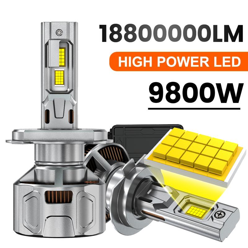 18800000LM H4 Canbus LED Headlight Bulbs 9800W H7 H11 H1 9005 HB3 9006 HB4 Turbo Auto Headlamps 12V 24V Car Lights 9012(HIR2)