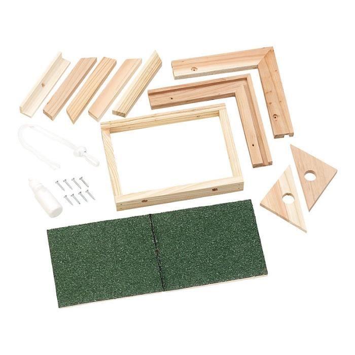 Mangeoire À Oiseaux - Royal Gardineer - Kit De Construction 13 Pièces - Bois - Extérieur - Marron