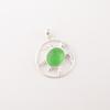 Green Cat's Eye Gemstone 925 Stamped Silver Jewelry Handmade Fashionable Pendant CP-2-42