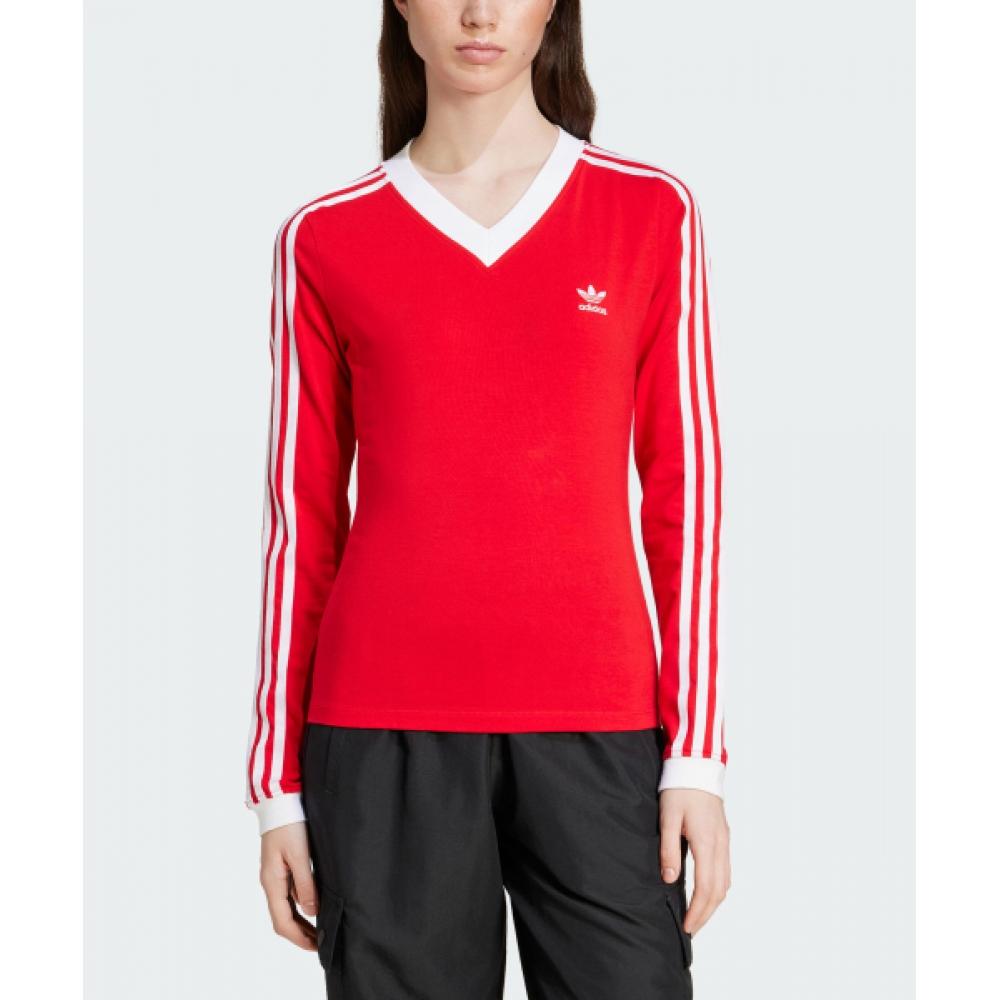 

Adidas Рубашка с V-образным вырезом и длинными рукавами, красная Iy7248 XS