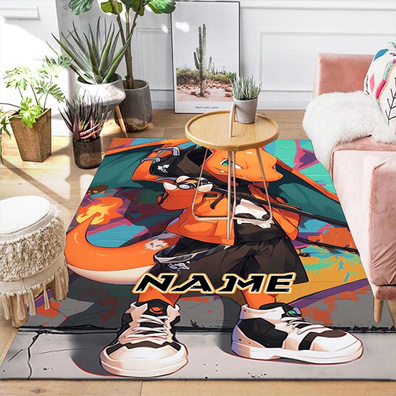 Custom 1Pc Pikachu Heartfelt Friendship Rug Office Carpet Indoor Outdoor Entrance Doormat Nonslip Soft And Comfortable Living Room D2915206