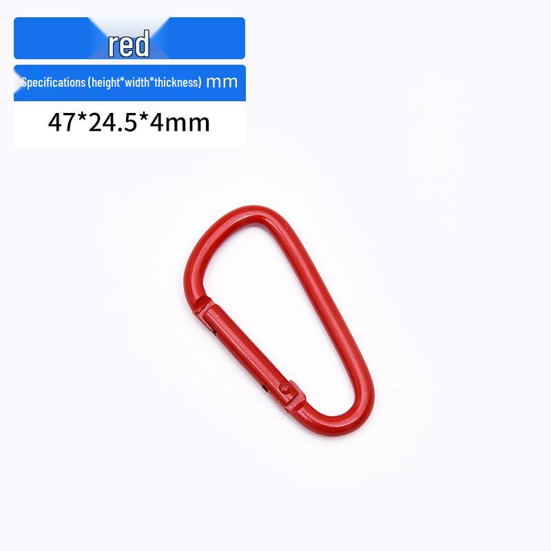 

Электрофоретический Матовый Алюминиевый Карабин D-типа Брелок: Цветной сплавной D-образный карабин для рюкзака