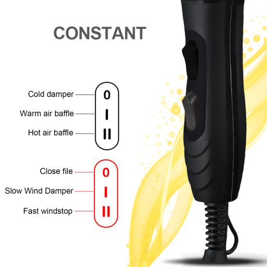 Elektrischer Haartrockner, geräuscharmes Friseursalon-Werkzeug