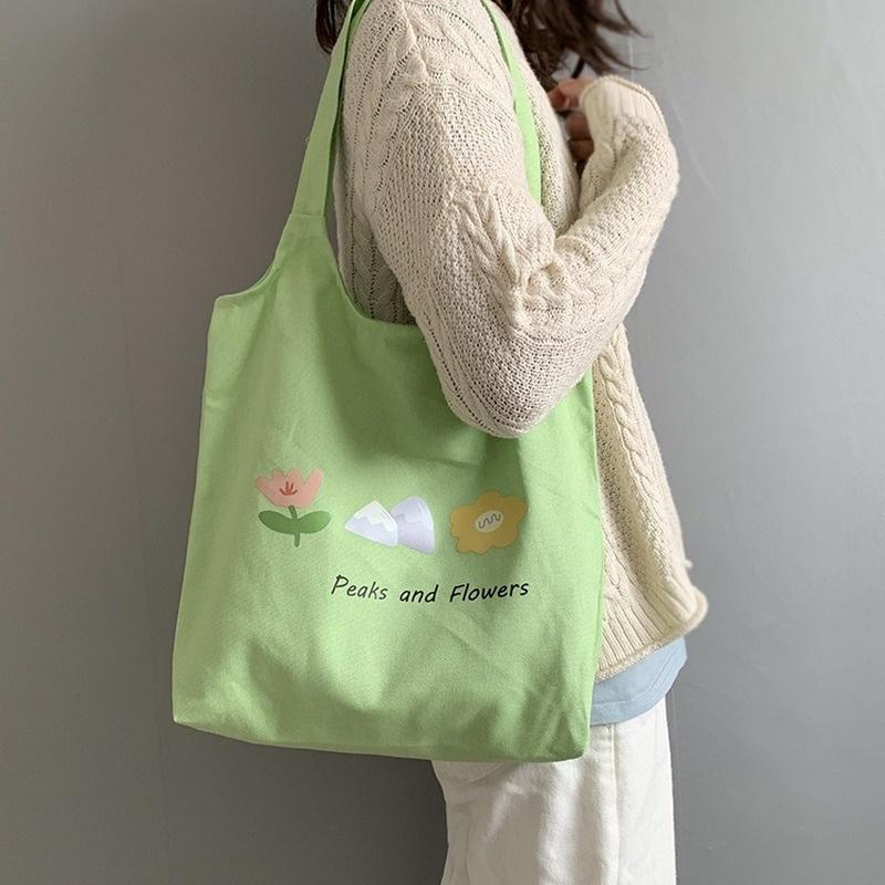 2020 Women Canvas Tote Bag Cloth Cotton Shopping Eco Reusable Foldable Shoulder Bag for Girl Handbag Casual Ladies Travel Beach