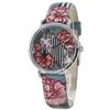Shimauma Floral Pattern Leather Belt R4251108510 Watch Women's [Item]