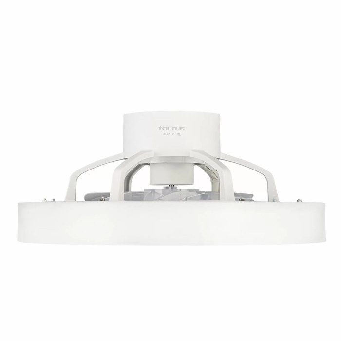 Taurus Alpatec Ventilateur de plafond compact 49cm + lumière - fresko invisible