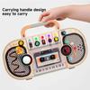 Recorder Busy Music LED Lights Wooden Sensory Toy Motor Skill Development Early Education Toddler Birthday Gift Shipped Without Batteries