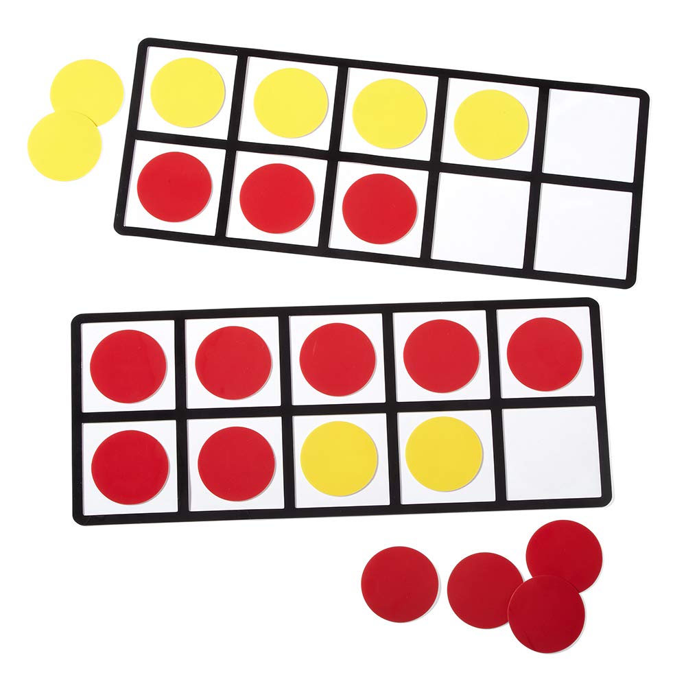 Learning Resources Math Materials Ten Frame Counter Set for Teachers Authentic (92856)