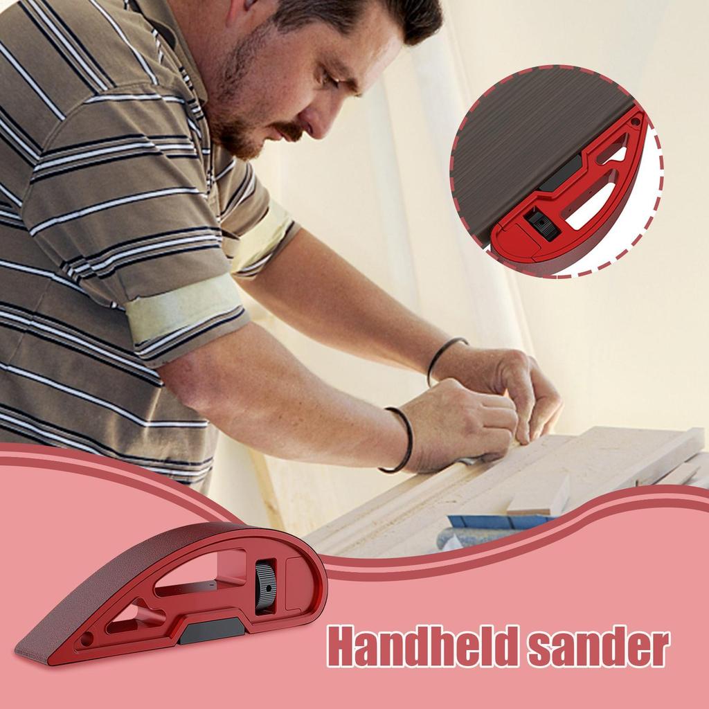 Sandpaper Holder for Hand Sanding Aluminum Alloy Hand Sander Block Sander Pad Hook Backing Plate Sand paper Tools