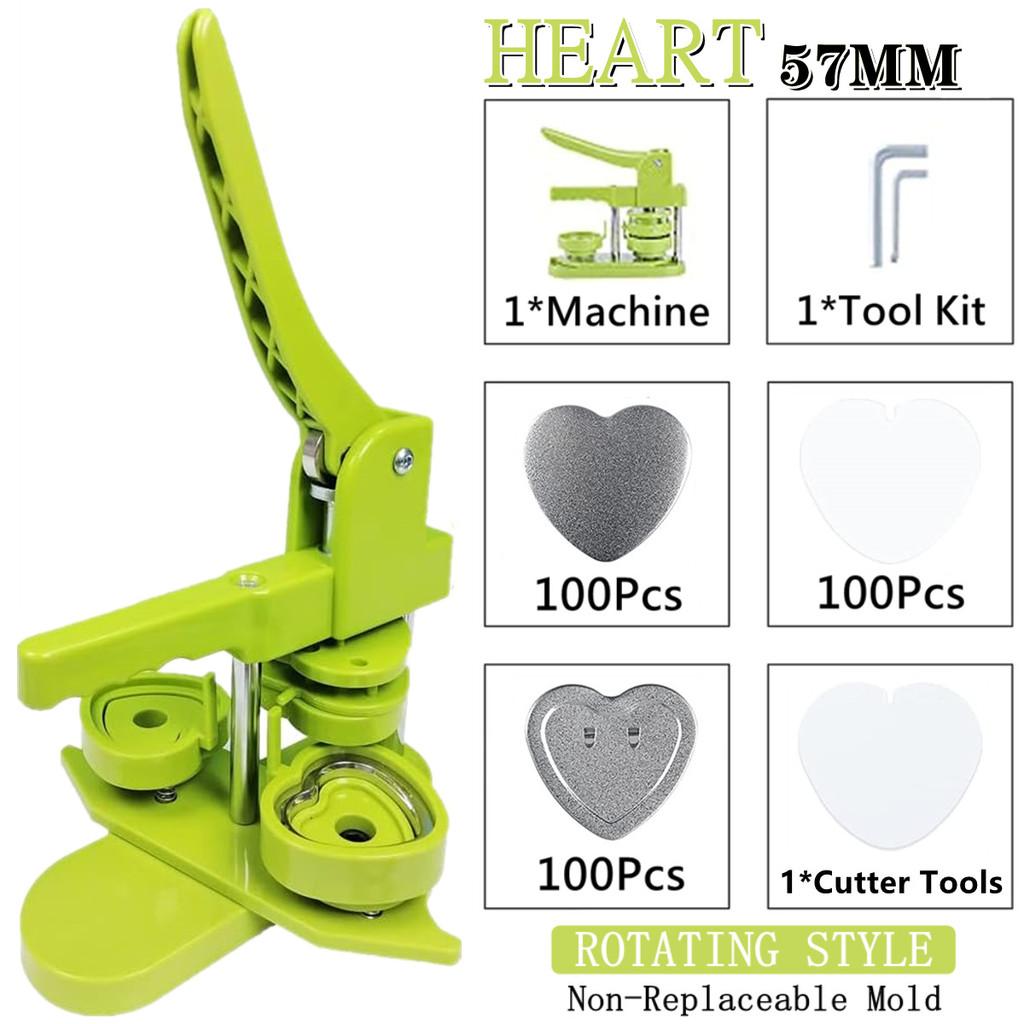 Conjunto de Crachás 25/32/37/44/58MM Máquina Doméstica de Fazer Botons com Alfinete Pequena Máquina de Fazer Crachás DIY