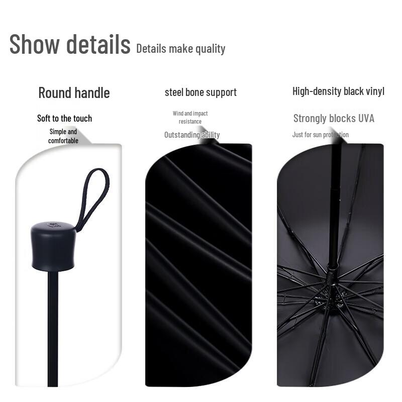 Paradise Umbrella Large Folding UV Sun & Rain Umbrella