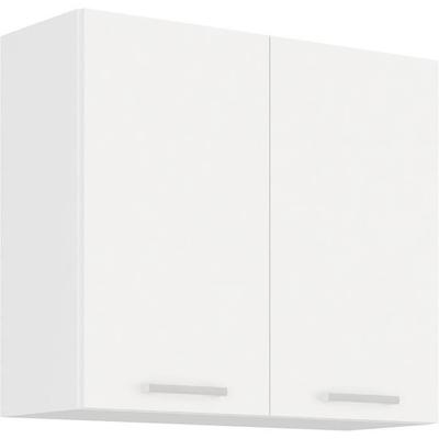 ATLAS Wall Unit with 2 Hinged Doors - White Decor - L80 X D31 X H72