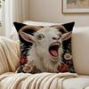 Scream Animals Retro Kissenbezug Atmungsaktiv Bio-Kurzplüsch Kissenbezüge Maschinenwaschbar Knitterarm Weich Langlebig