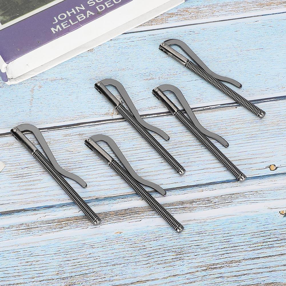 5Pcs Money Cash Clip Electroplated Steel High Hardness Spring 85mm for Leather Wallet