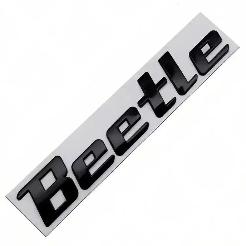 1Pc Metal Beetle Logo Car Badge Emblem Sticker Rear Trunk Sticker Accessory
