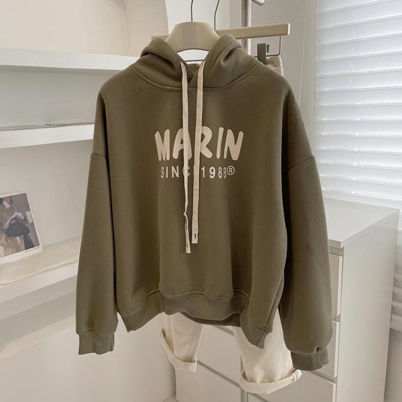 

Женские свободные свитера с длинным рукавом и круглым вырезом, женские топы, однотонные толстовки XXL зелёный