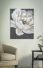 Handmade Wall Painting White Gold Flower Cm 80X3,7X100