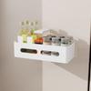 Carbon Steel Refrigerator Magnetic Shelf Punch Free Kitchen Storage Shelves  Kitchen