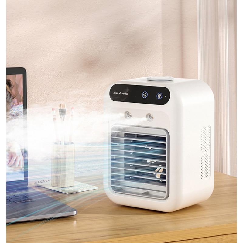 Mini Water-cooled Fan USB Charging Version Portable Fan Air Cooler Household Desktop Humidifying Air Conditioning Fan
