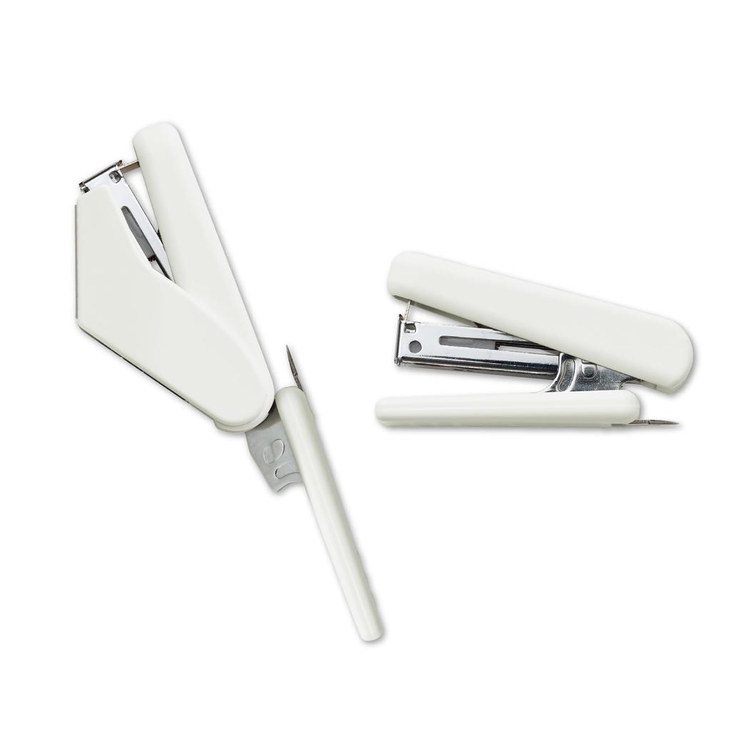 Kokuyo Wall Stapler with for Rentals Magnet, White, LSW-SLT10W,