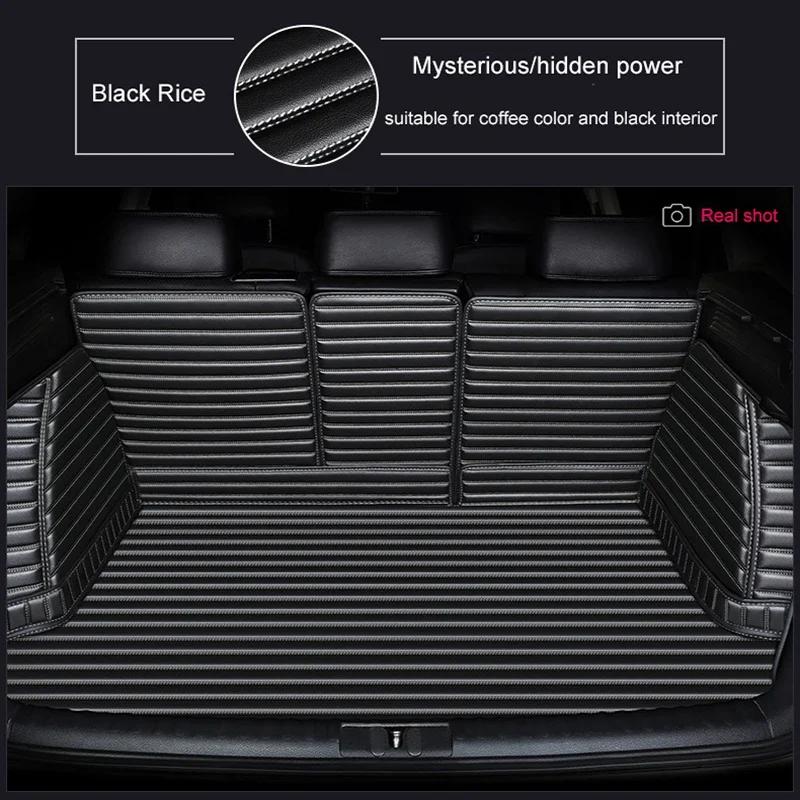 Tapis de Coffre de Voiture Stripe 5D Couverture Complète Personnalisé pour Ford Focus hayon 2019-2022 2012-2018 2006-2011 Accessoires de Voiture Tapis