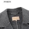 Ports Women's Wool-Silk Blend Long Button Overcoat