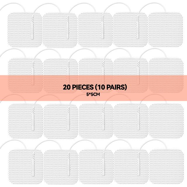10/20Pcs TENS Pads EMS Electrode Patch Compex Muscle Stimulator Silicone Gel Tens Electrodes Digital Acupuncture Physiotherapy