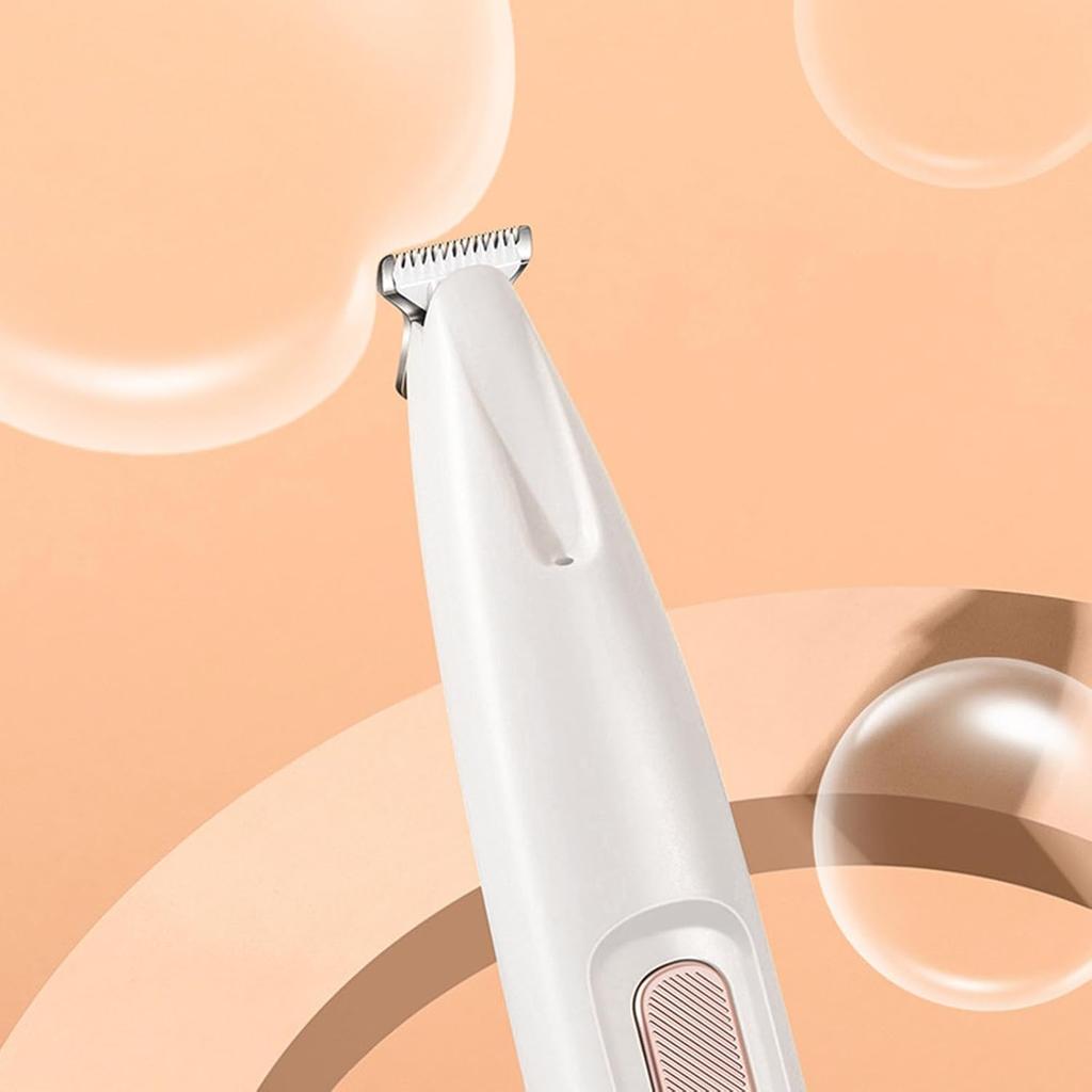Yunir Pet Paws Trimmer, Low Noise Rechargeable Electric Trimmer with LED Light, Lubricating Oil, Brush, Safe Cat Dog Clippers for Paws Eyes Ears Face