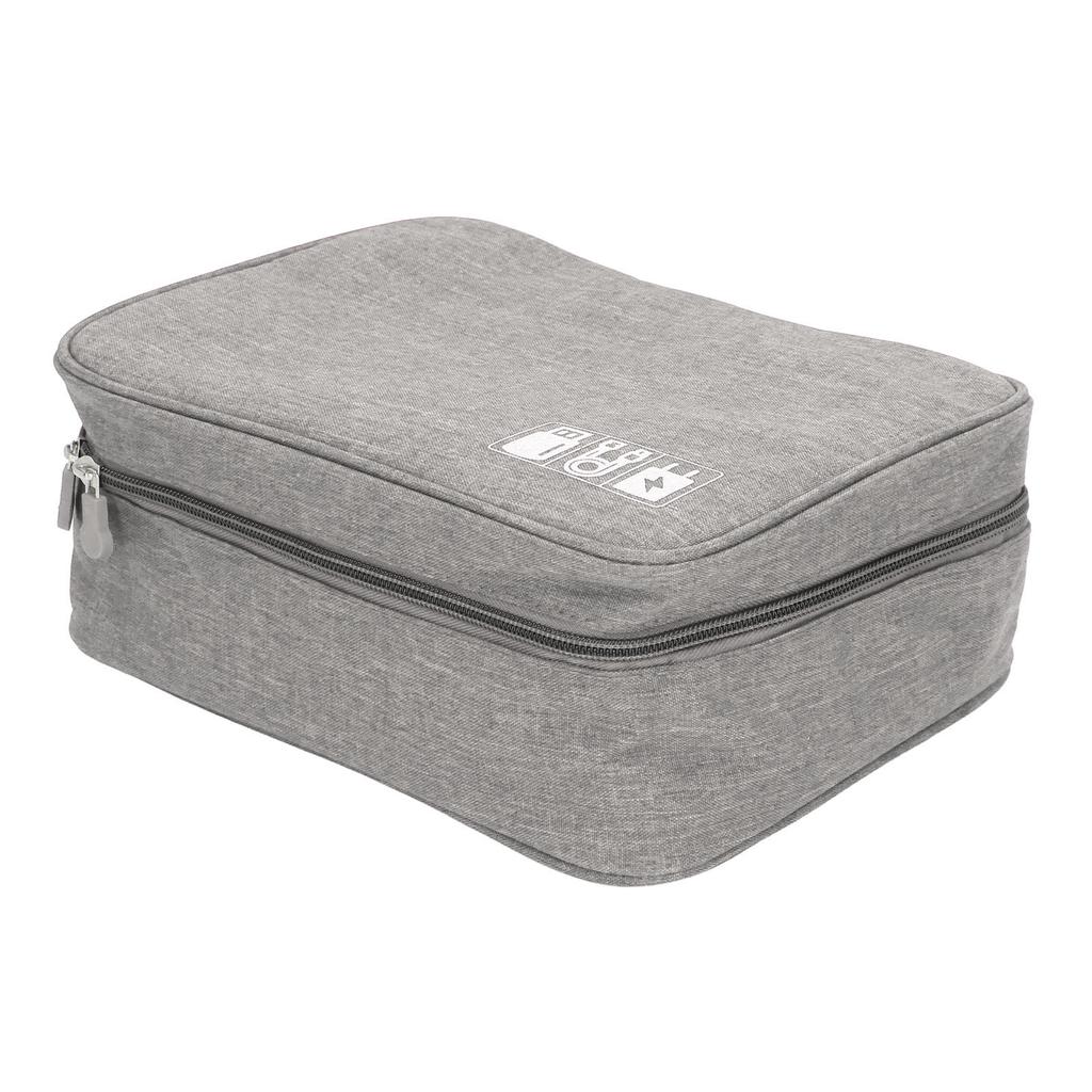 Data Cable Charger Bag Large Capacity Portable Electronic Accessory Storage Case for Mobile HDD Laptop Power Cord