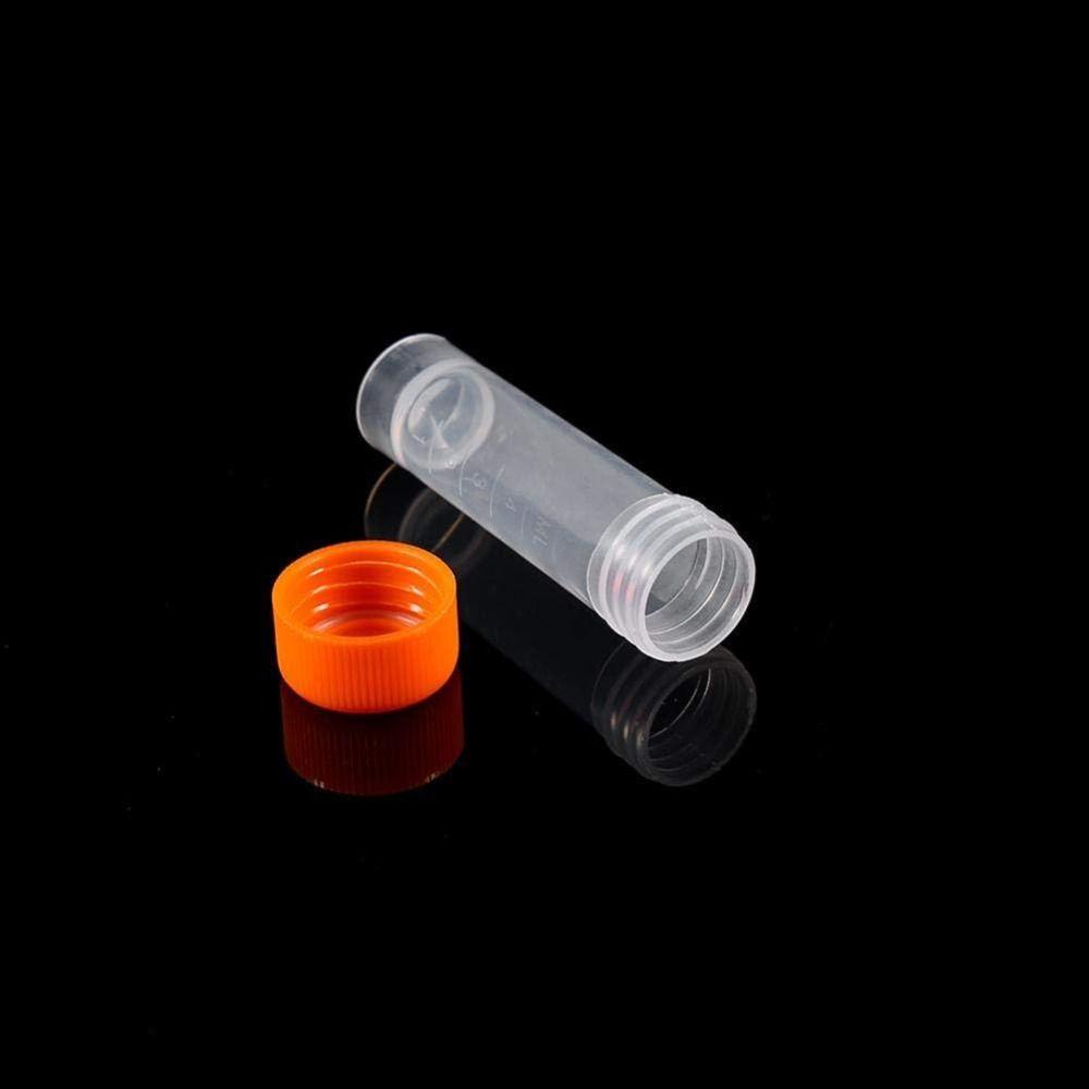Standable with Lid Plastic Test Tubes 5ML  High-quality   for Laboratory 5ML Diameter