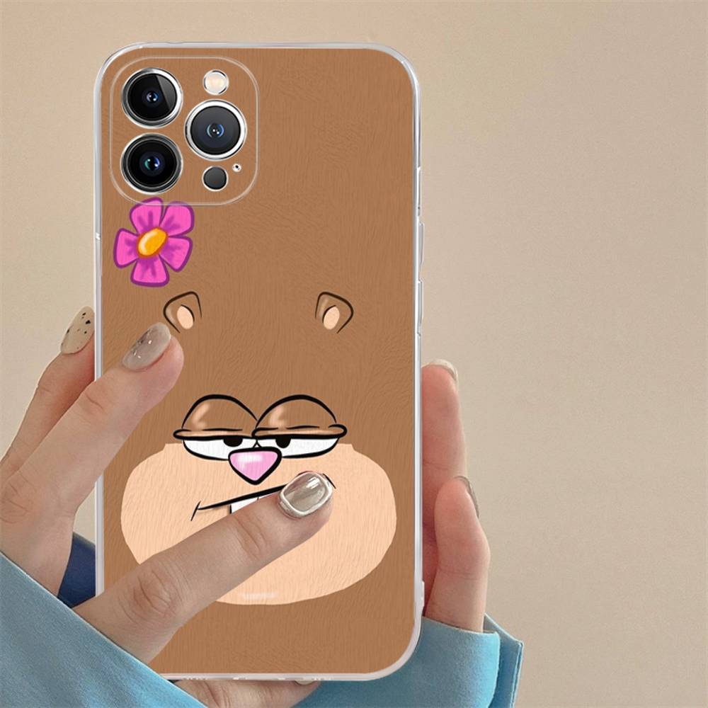 Cute SpongeBob Dolls Phone Case for iPhone 17 16 15 14 13 12 11 Pro Max Plus Soft Cover Personalized DIY