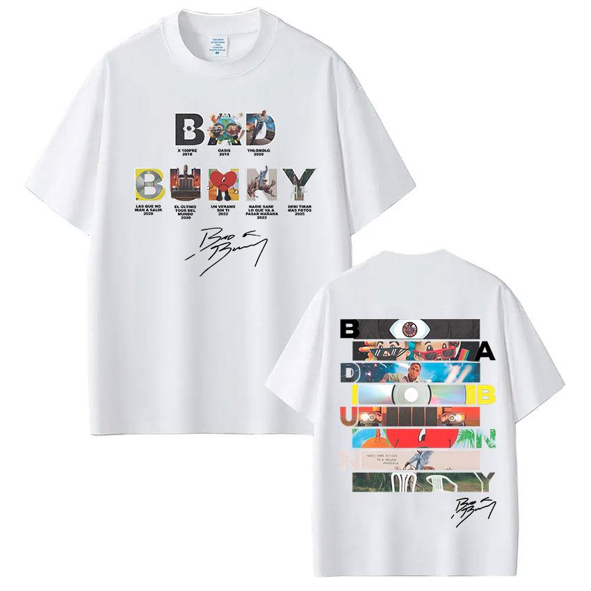 ZX Rapper Bad Bunny Album Cover Tshirt Debi Tirar Mas Fotos DTMF Graphic T Shirts Men Women Fashion Hip Hop Tshirts Streetwear