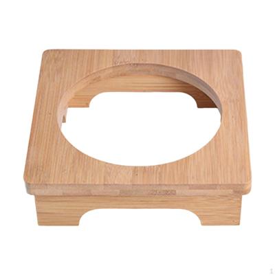 Bamboo Trivet Mat, Heat Resistant Non Slip Kitchen Wood Pads for Teapot,