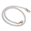 2pcs Transparent Bag Strap Metal Chain Purse Strap Bead Assortments Purse Chain  Handbag Accessories