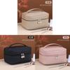 Light Luxury Twoinone Mother Daughter Makeup Bag With Pu Material For Travel And Home Storage