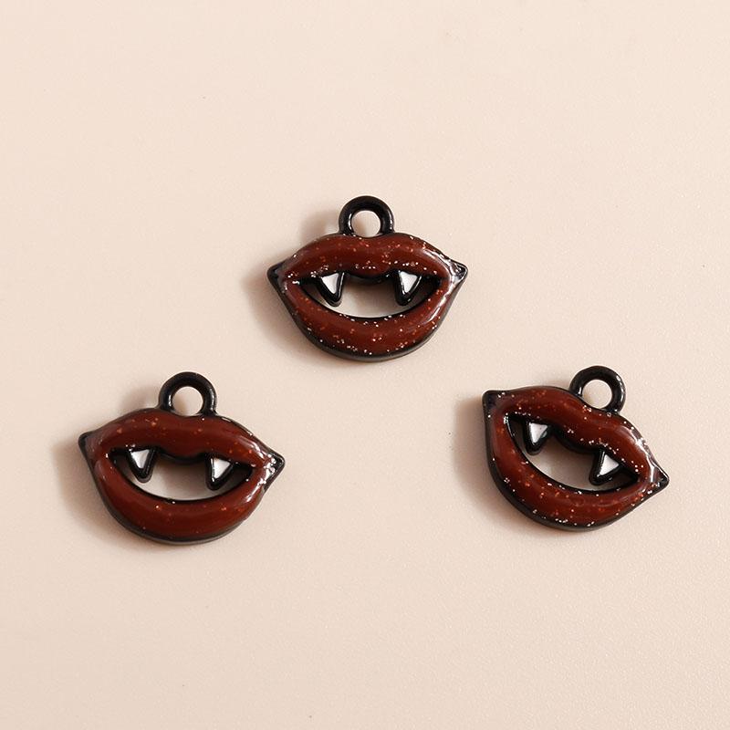 10pcs Mix Cute Enamel Halloween Charms Pumpkin Ghost Bat Charms Pendants for Jewelry Making DIY Earrings Necklace Accessories