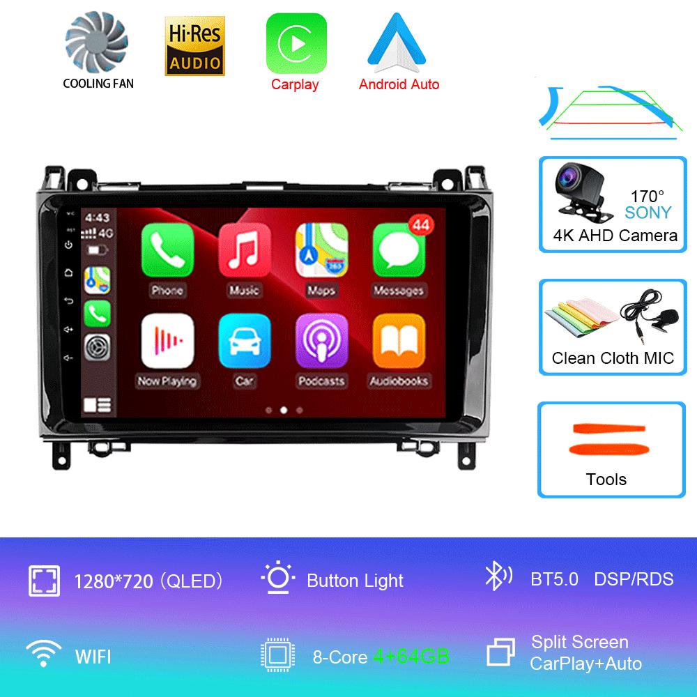Radio auto Android 14 Pentru Mercedes-Benz B-Class T245 2005 - 2011 Player video multimedia Navigație stereo Nu 2din 2 din dvd