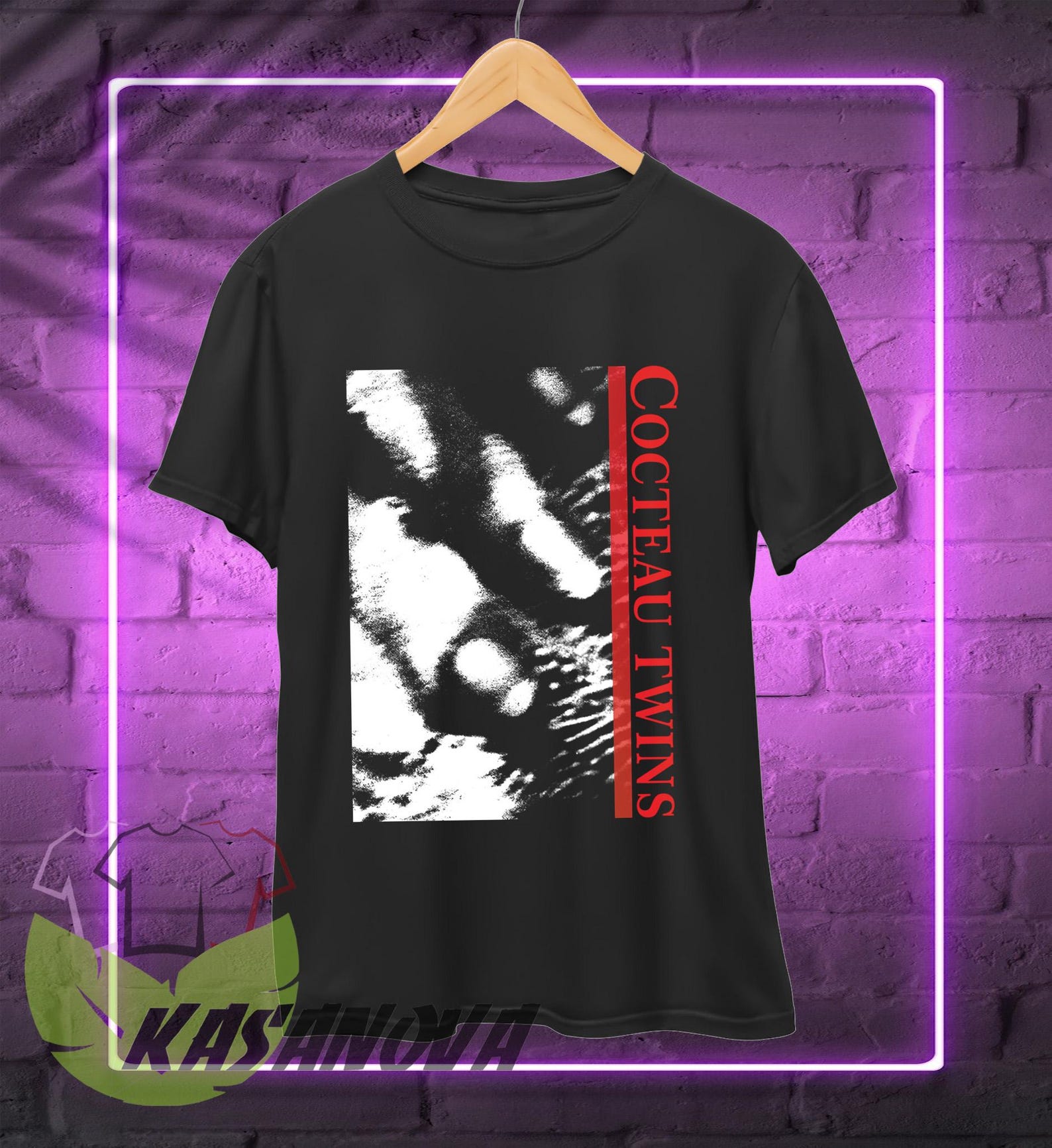 Cocteau Twins T-Shirt, Rock Band Music Merch Shirt, 90s Retro Casual Unisex T-Shirt L