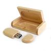 Bamboo USB Drive Set: Custom Laser Engraved with Logo or School Emblem - Perfect for Weddings and Photography Gifts