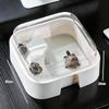 1Pcs Transparent Turtle Tank with Sun Platform, Desktop Home Decoration Simple Reptile Habitat Box