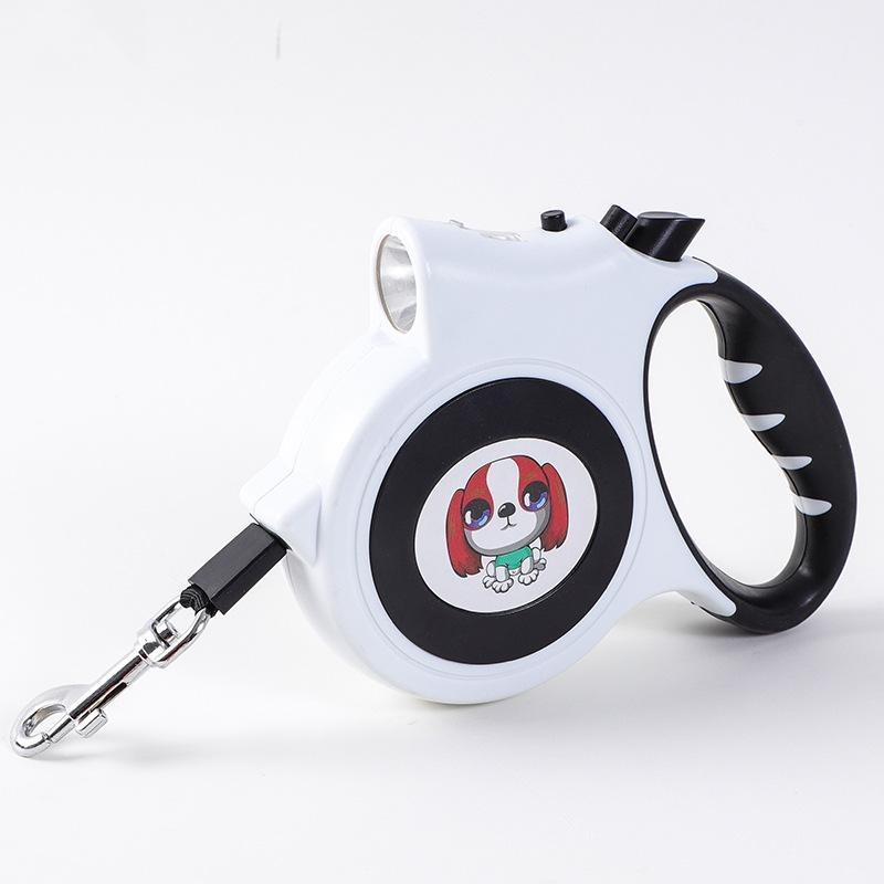 Dog Leash with Flashlight Extending Walking Leads for Small Medium Dogs